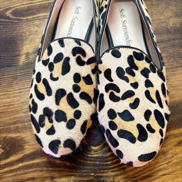 Soft Surroundings Leopard Print Flats Size 6.5 - Picture 4 of 10